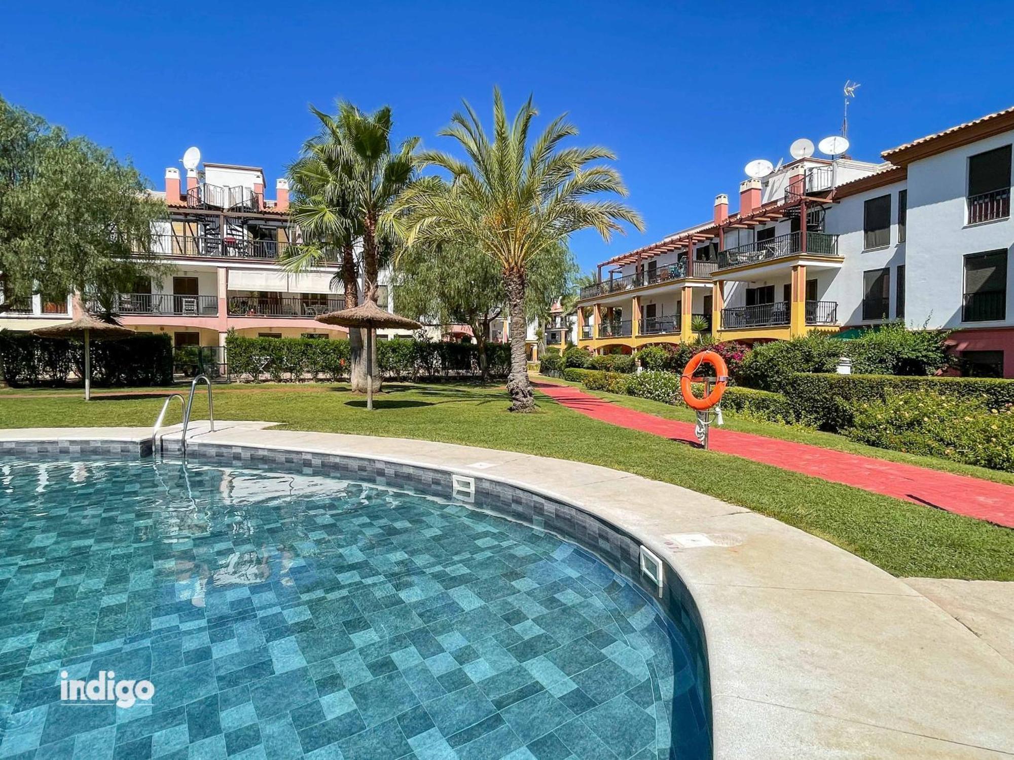Con Jardin Y Acceso A La Piscina. Apartment Аямонте Екстериор снимка