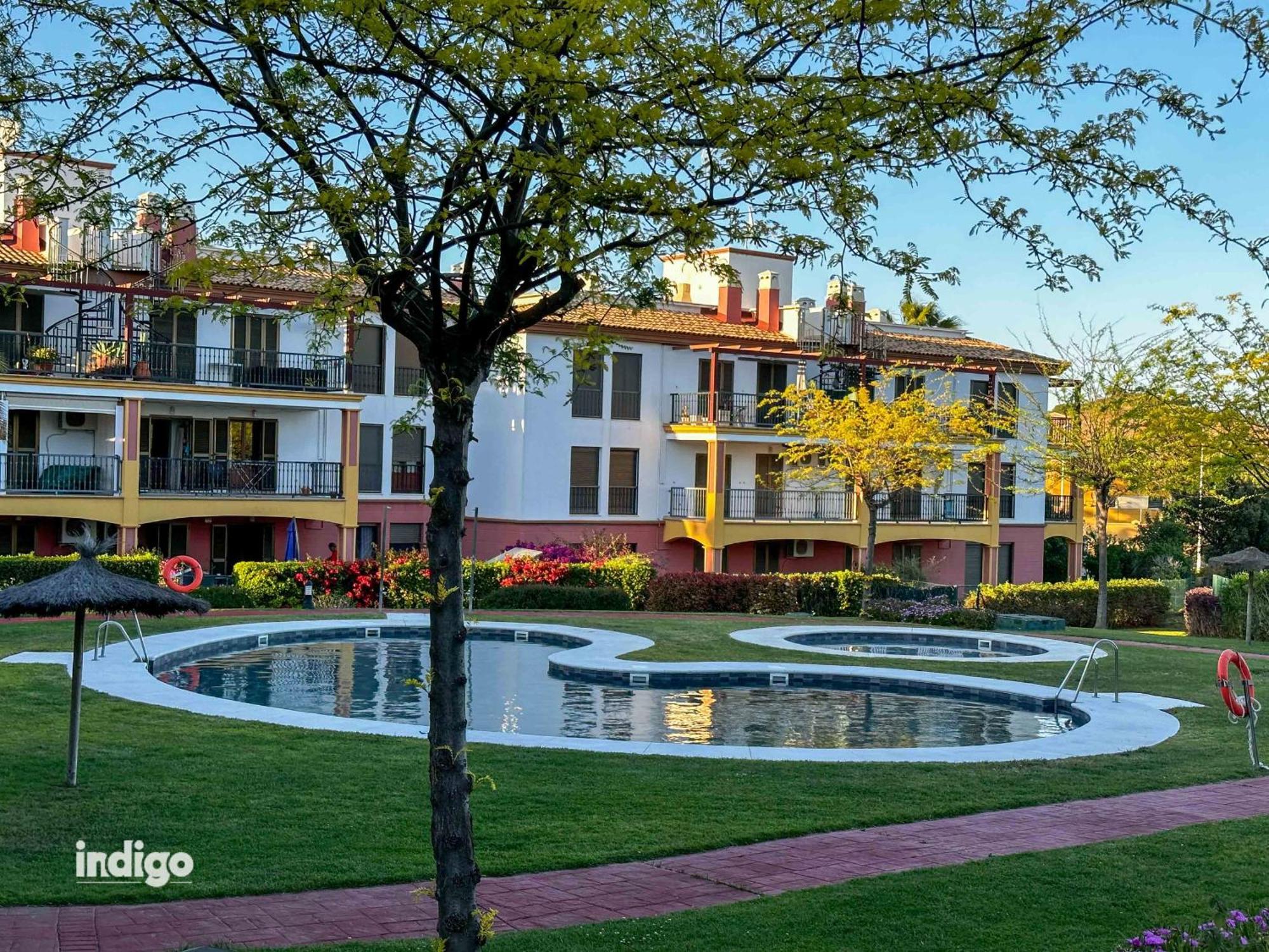 Con Jardin Y Acceso A La Piscina. Apartment Аямонте Екстериор снимка