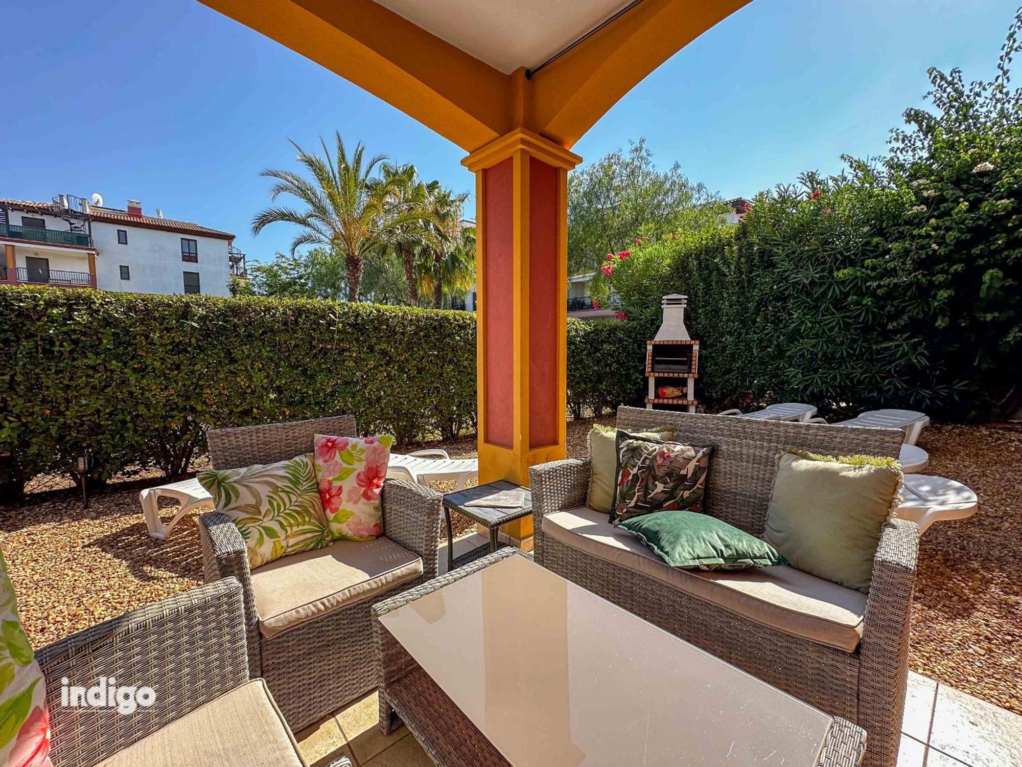 Con Jardin Y Acceso A La Piscina. Apartment Аямонте Екстериор снимка