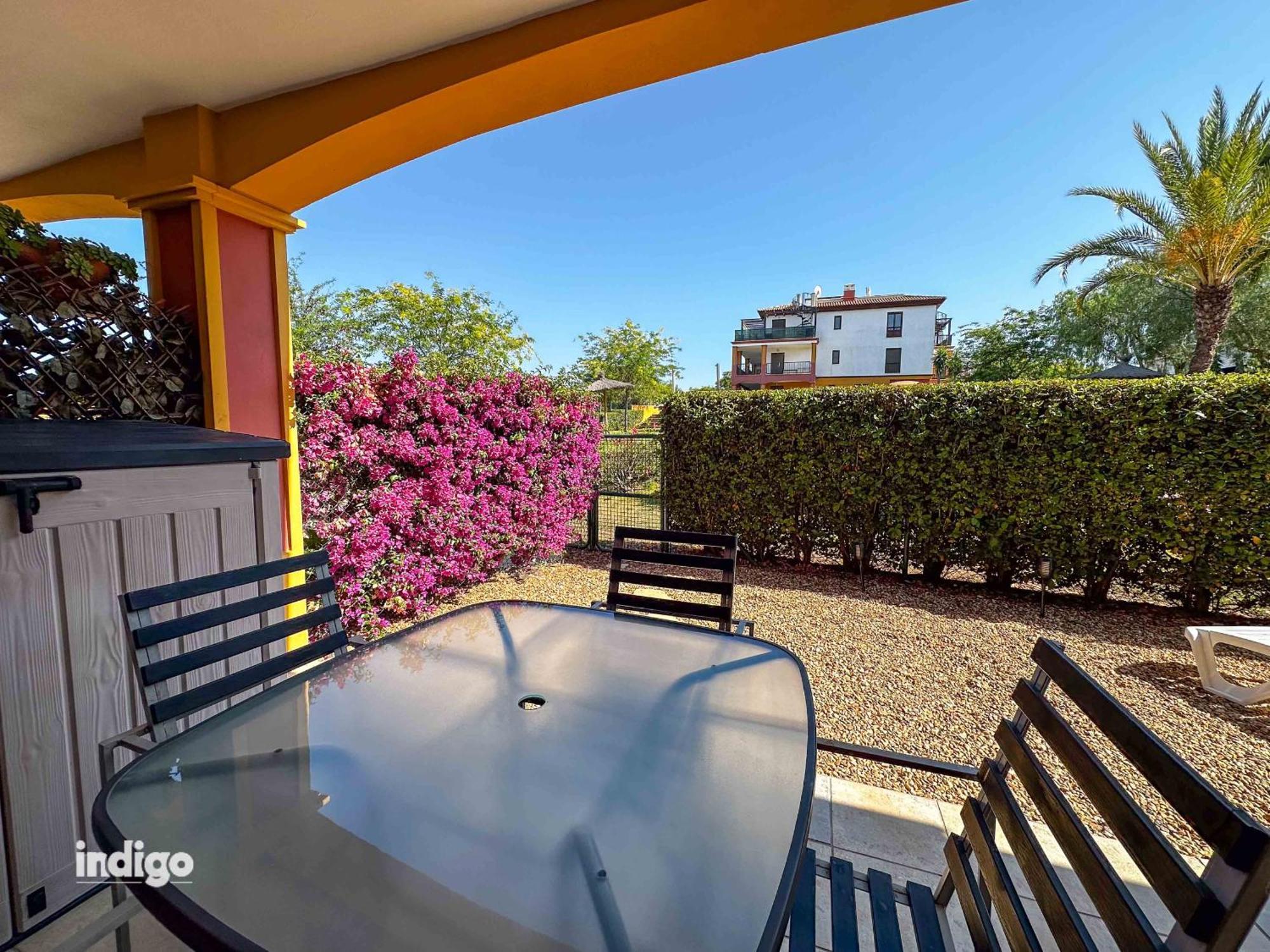 Con Jardin Y Acceso A La Piscina. Apartment Аямонте Екстериор снимка